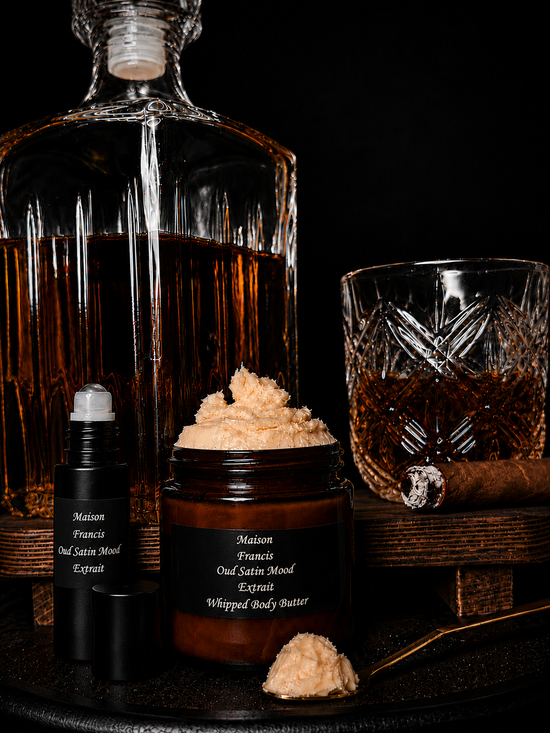 His Body Khemistry Combo Set Inspired by Maison Francis-Oud Satin Mood Creamy Body Butter & Maison Francis-Oud Satin Mood Fragrance Oil