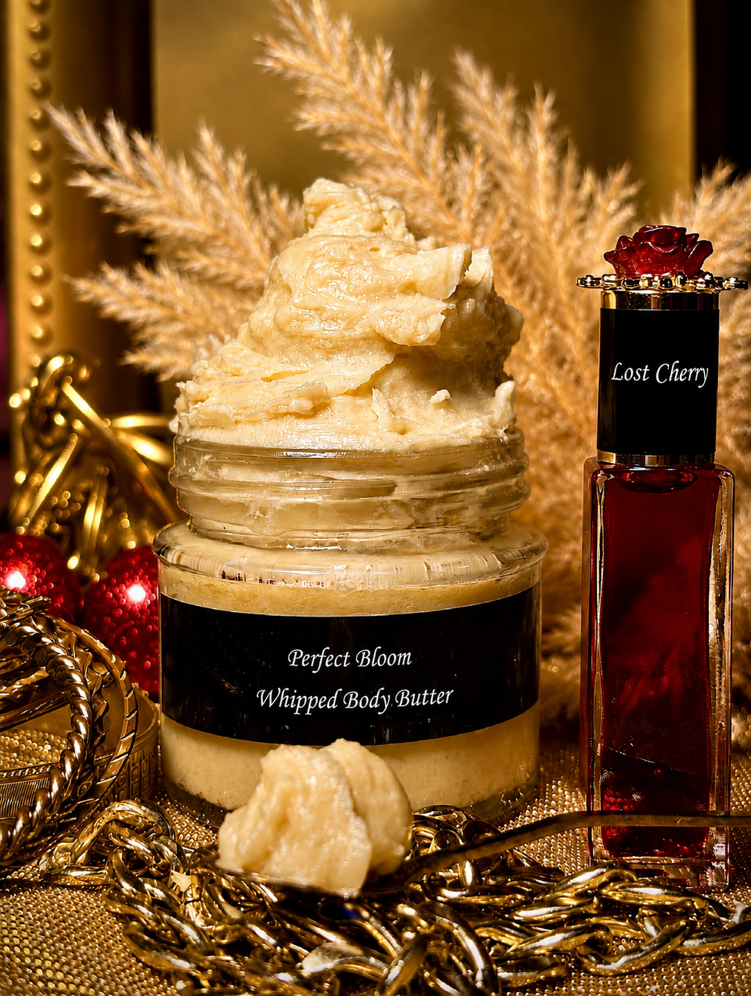 Perfect Bloom Creamy Body Butter Inspired by Marc Jacob’s-Perfect & Lost Cherry Fragrance Oil Inspired by Tom Ford Lost Cherry